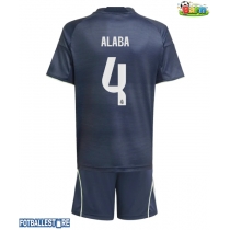Real Madrid David Alaba #4 Bortedraktsett Barn 2025-26 Kortermet (+ Korte bukser)